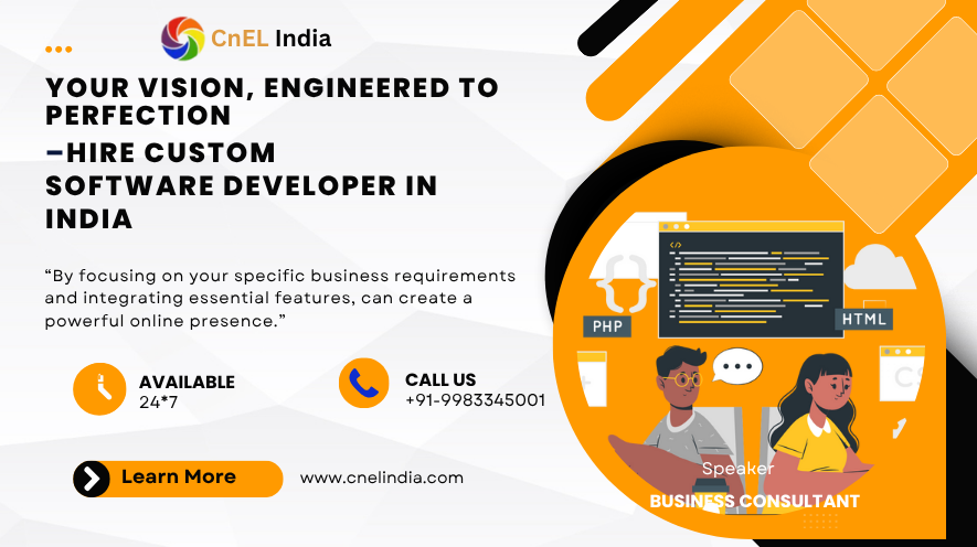 Your Vision, Engineered to Perfection – Hire Custom Software Developer in India