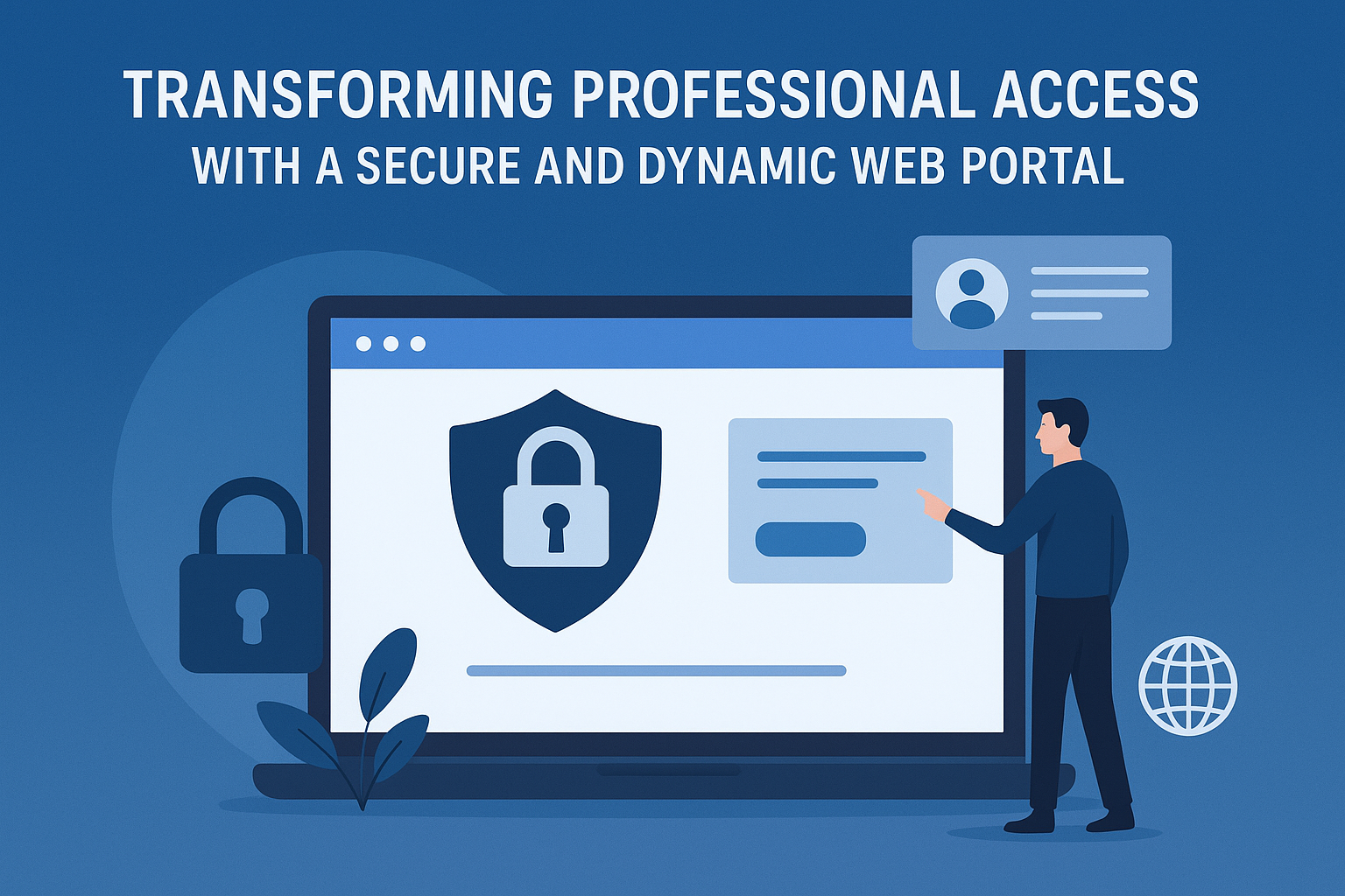 Transforming Professional Access with a Secure and Dynamic Web Portal