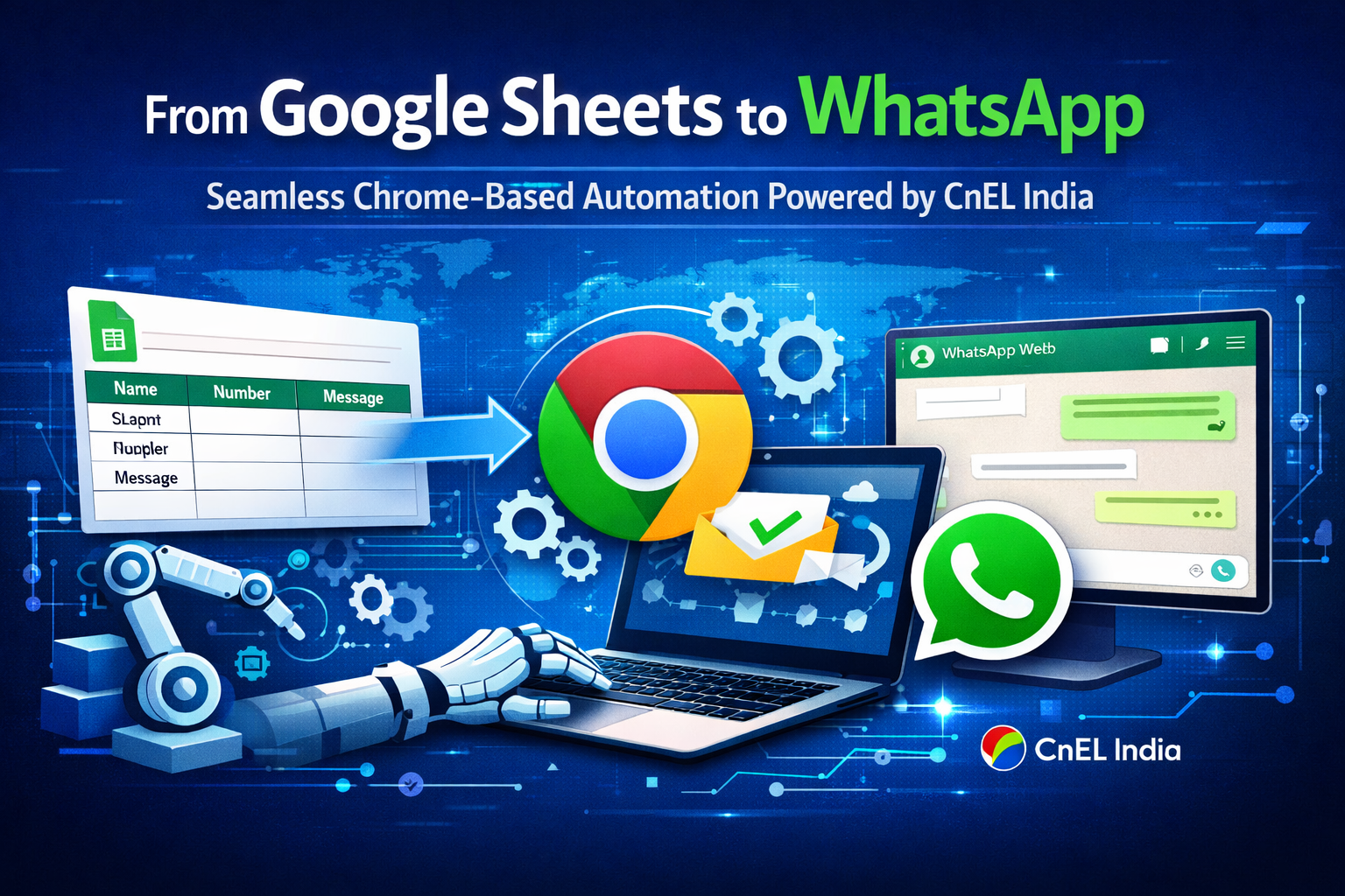 From Google Sheets to WhatsApp: Seamless Chrome-Based Automation Powered