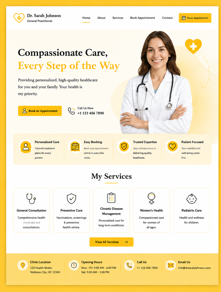 Personal Website for a Doctor Case Study by CnEL India