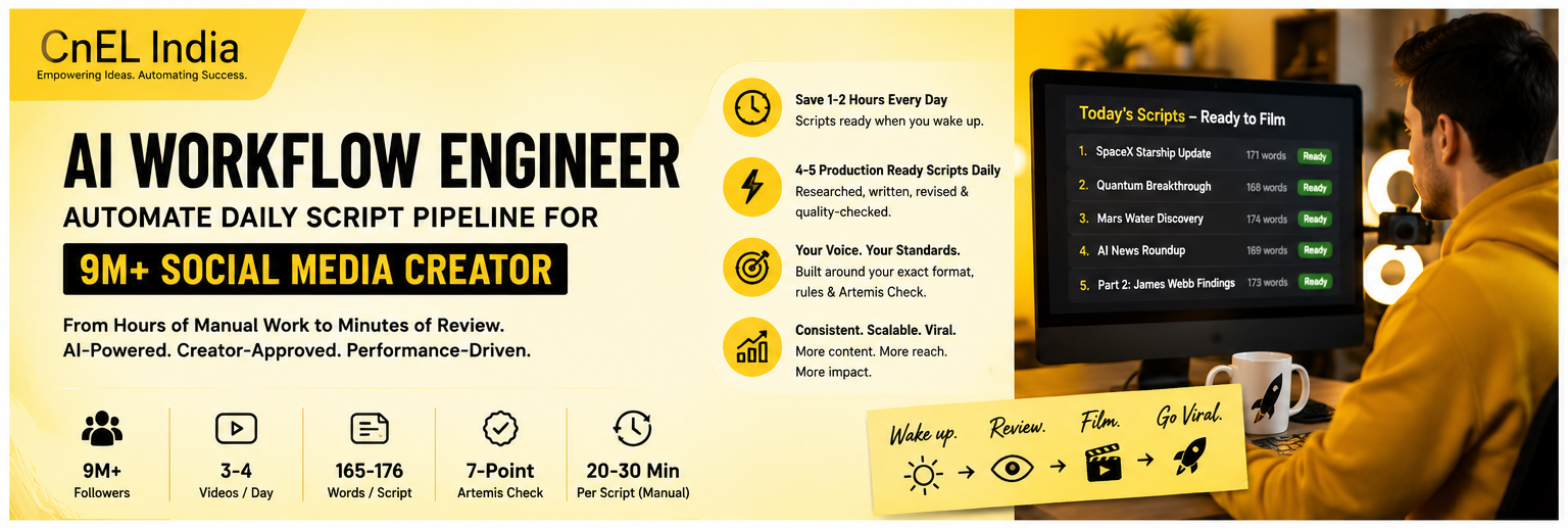 AI Workflow Engineer for Automated Content Script Generation