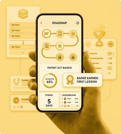 Gamified Learning Website for Patent Agent Exam Aspirants