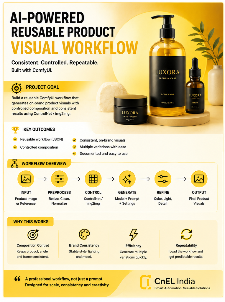 Reusable AI Product Visual Workflow
