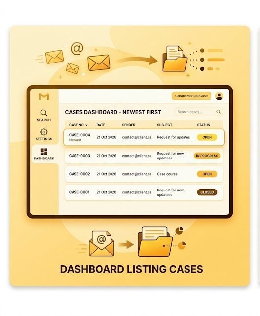 Email-Integrated Case Management System for Efficient Case Tracking